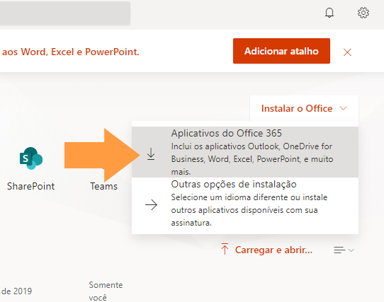 Instalação do Office 365 para macOS – ATI