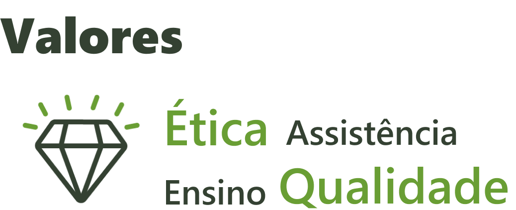 Nossos Valores: Ética, Assistência, Ensino e Qualidade.