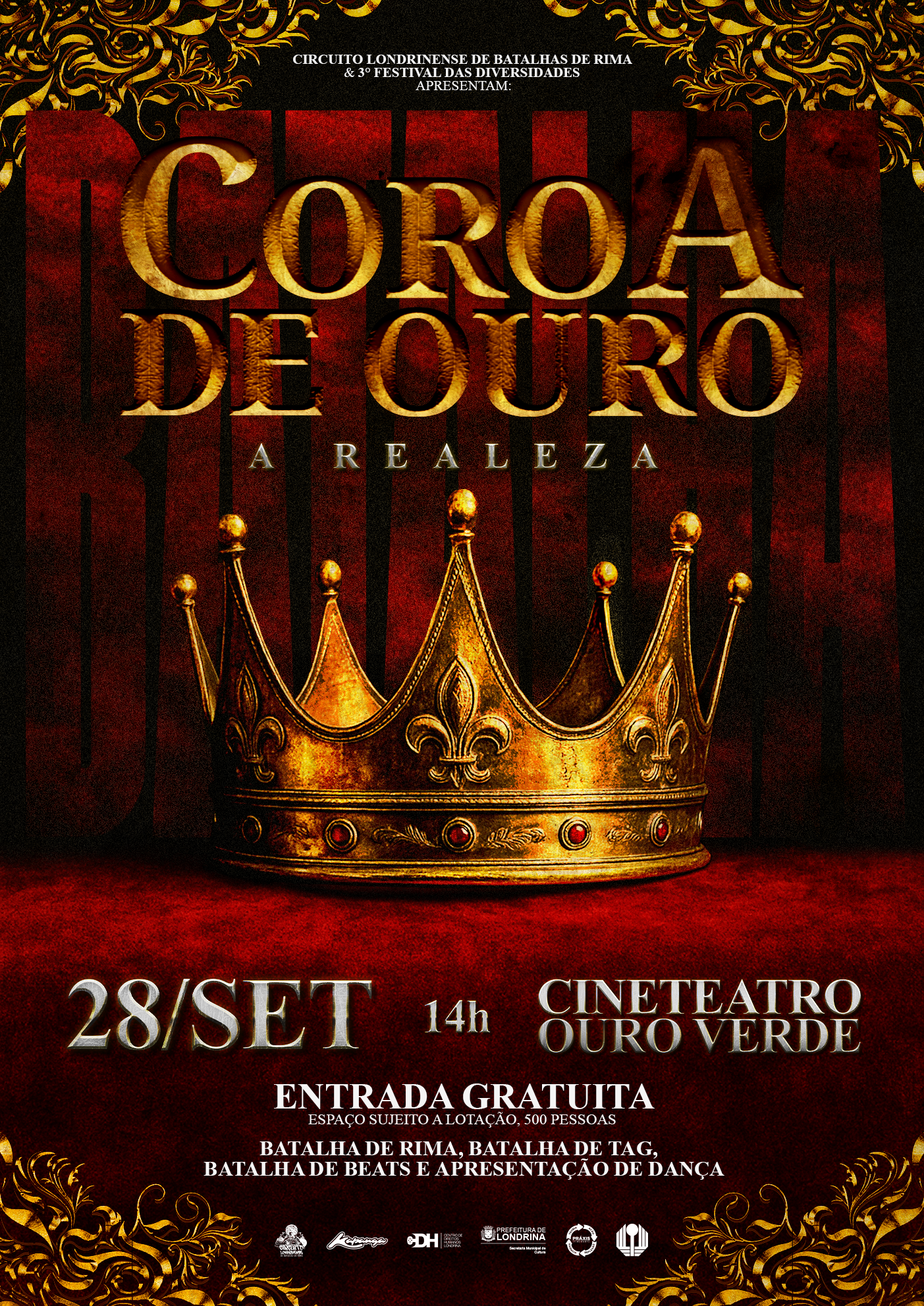 Batalha de Rimas terá 2ª edição no Teatro Ouro Verde