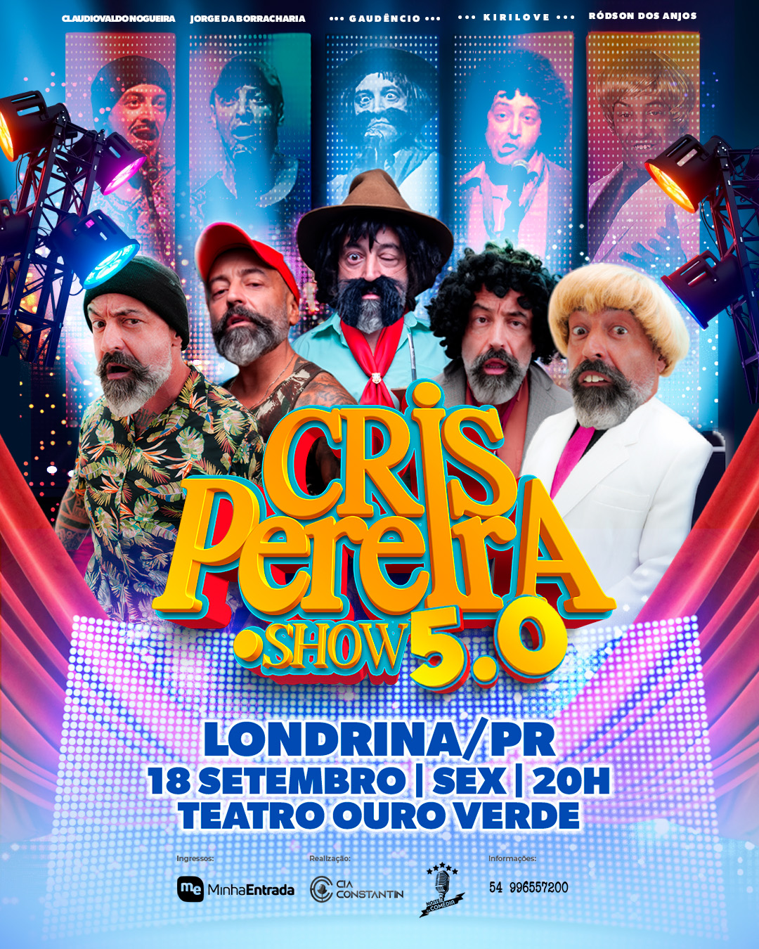 Cris Pereira traz espetáculo Ponto Show 5.0 a Londrina