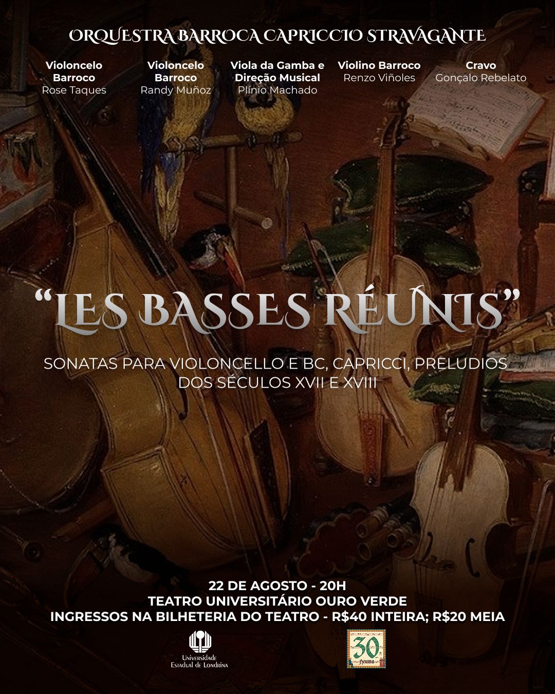 “Les Basses Reunis” apresenta um encontro musical com o Barroco